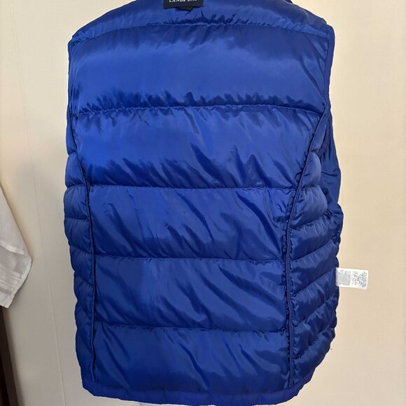 Land's End Blue Puffer Vest - Size XL - Picture 5 of 8